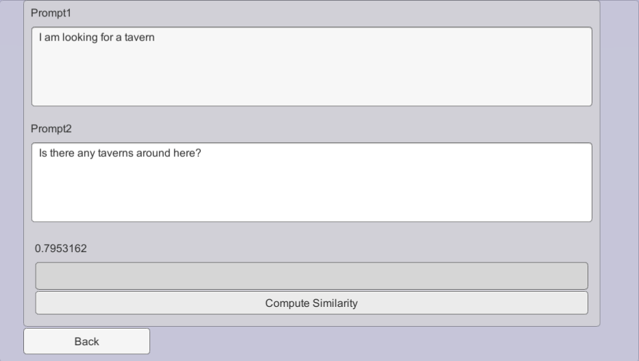 Semantic similarity demo